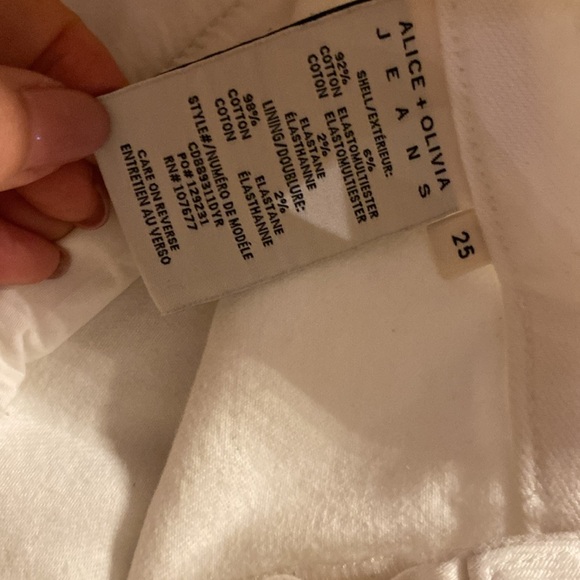 Alice + Olivia Off White Teeny Bootcut Pants - Picture 4 of 7